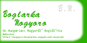 boglarka mogyoro business card